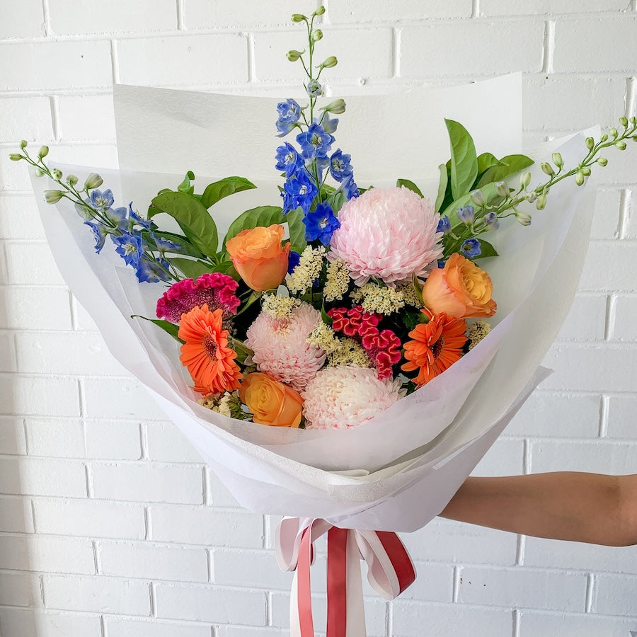 Vivid Blooms Bunch - Premium | Colourful Flowers for Your Loved Ones | Perth Florist