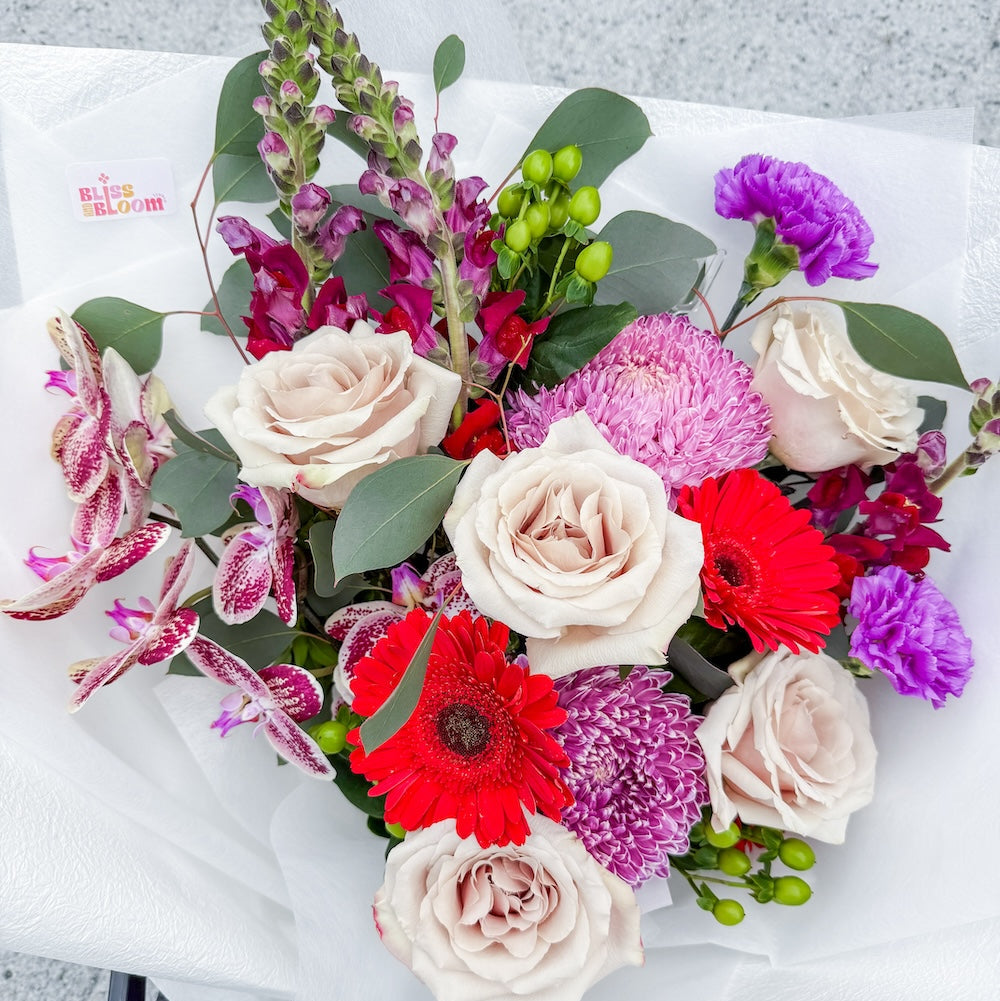 Jewel-Toned Luxury Flowers - Deluxe | Bliss and Bloom Studio | Perth Florist