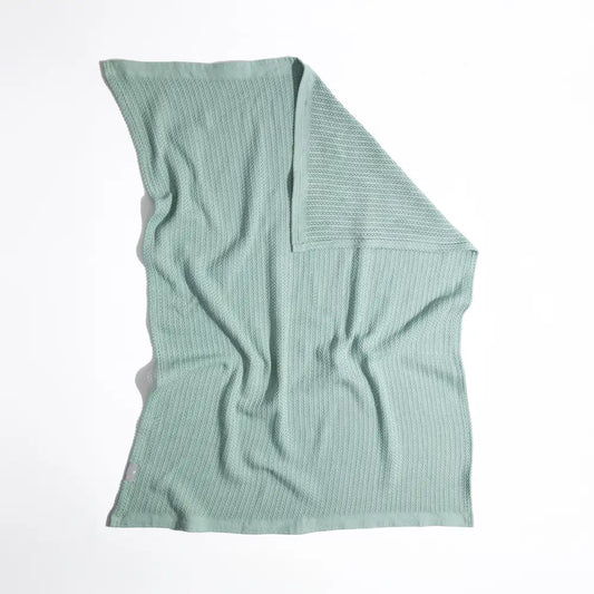 Cellular Cotton Baby Blanket - Sage | Flower Add-On | Perth Delivery