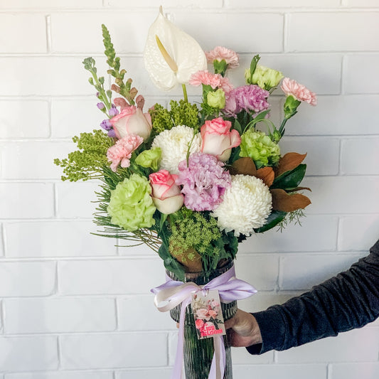 Pastel Flowers in Vase | Perth Flower Delivery