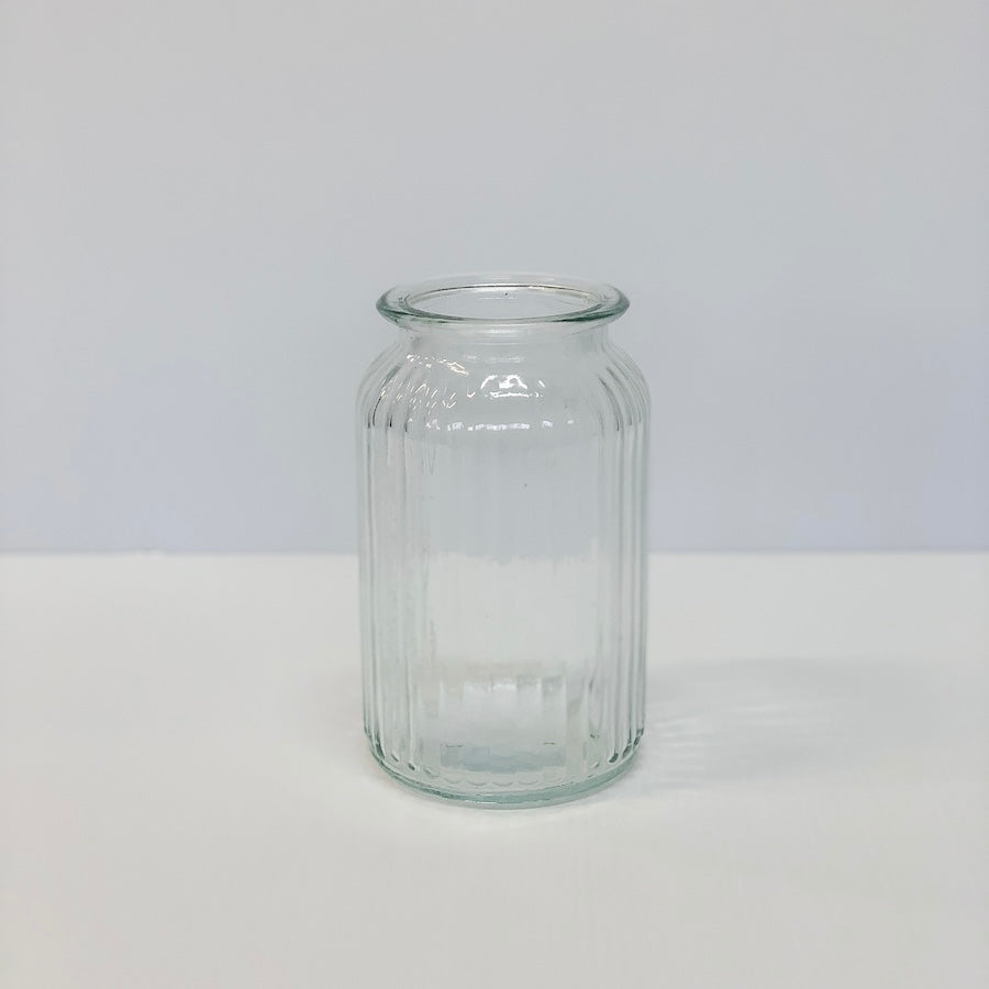 Glass Ribbed Vase | Bliss & Bloom Studio