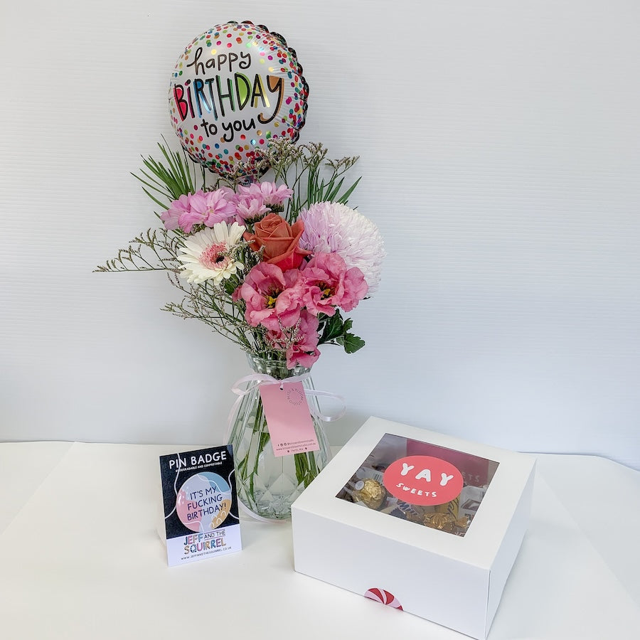 Happy Birthday Flowers and Chocolates | Bliss & Bloom Studio | Perth Florist