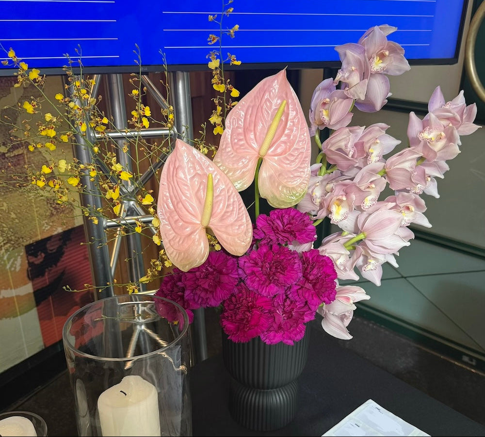 Bespoke Centrepiece for Registration Desk | Perth Corporate Flowers