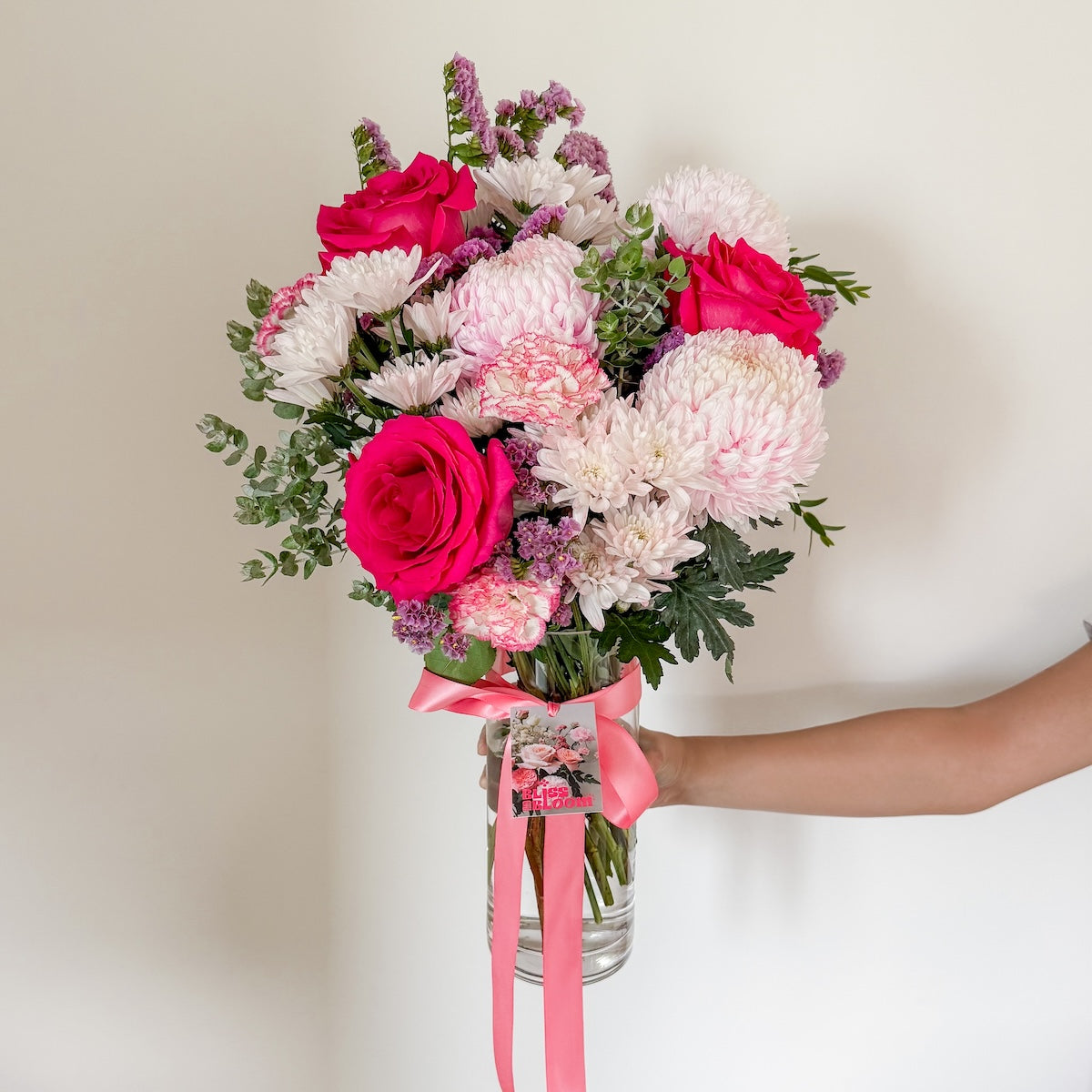 Pink Flowers in Vase | Perth Flower Delivery