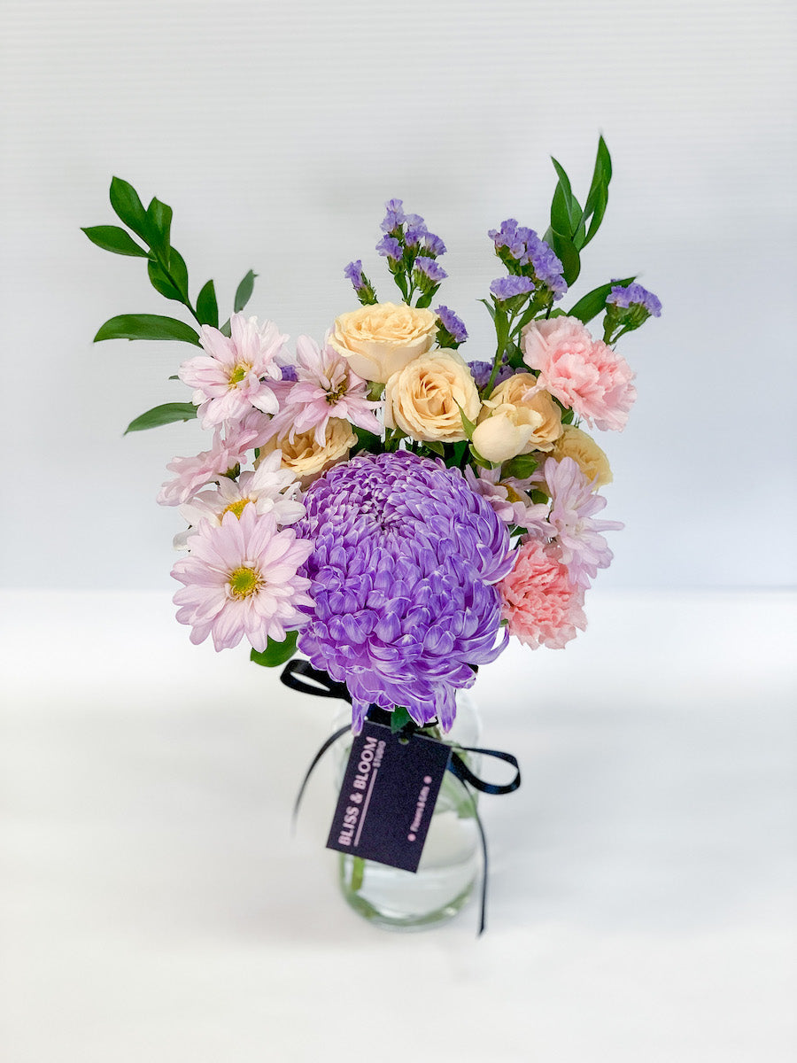 Small Flower Vase Arrangement by Bliss & Bloom Studio | Perth Florist