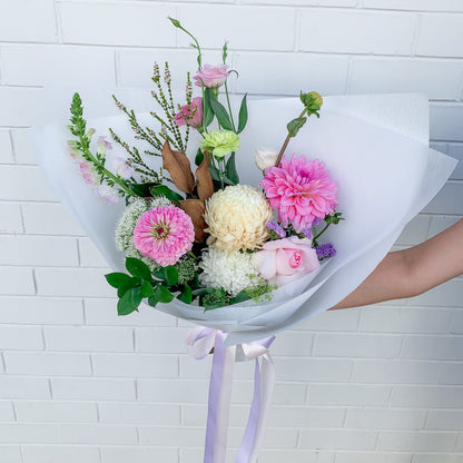 Pastel Blooms Arrangement | Bliss & Bloom Studio | Flower Delivery Perth