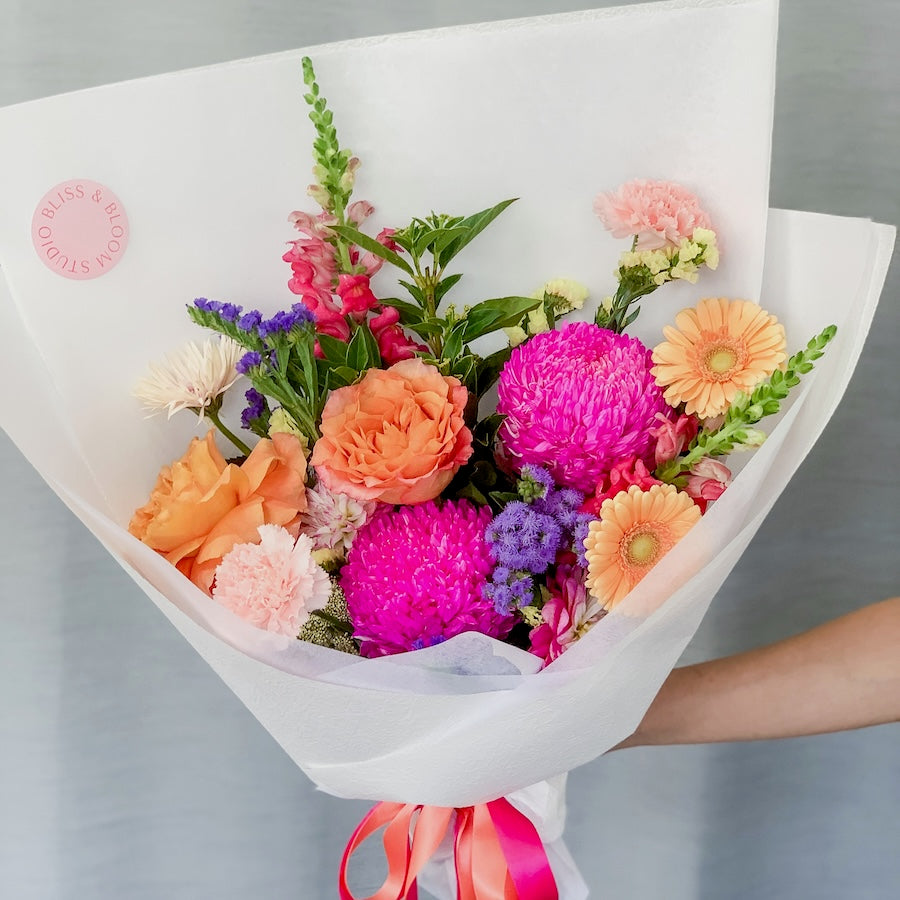 Vivid Blooms Bouquet - Signature | Perth Delivery