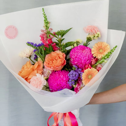 Vivid Blooms Bouquet - Signature | Perth Delivery