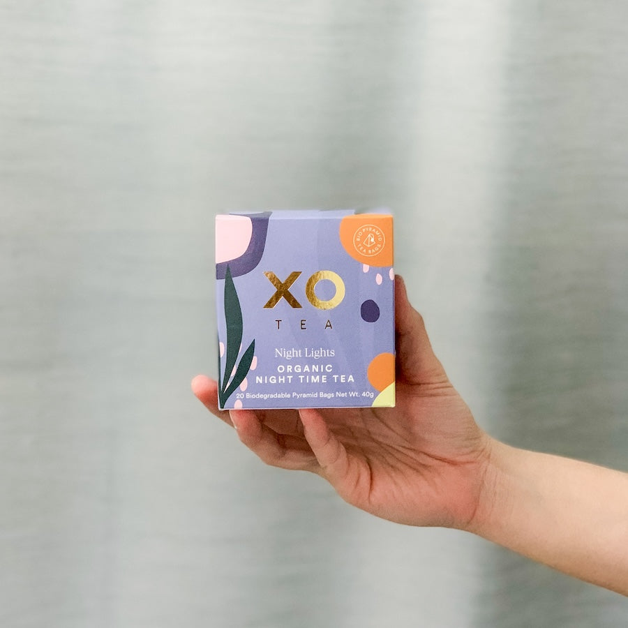 Bliss & Bloom Studio add-on | XO Tea Lavender & Valerian Root Organic Pyramid Tea Bags