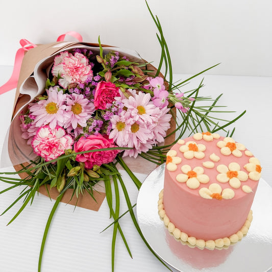 Flowers and Cake Bundle