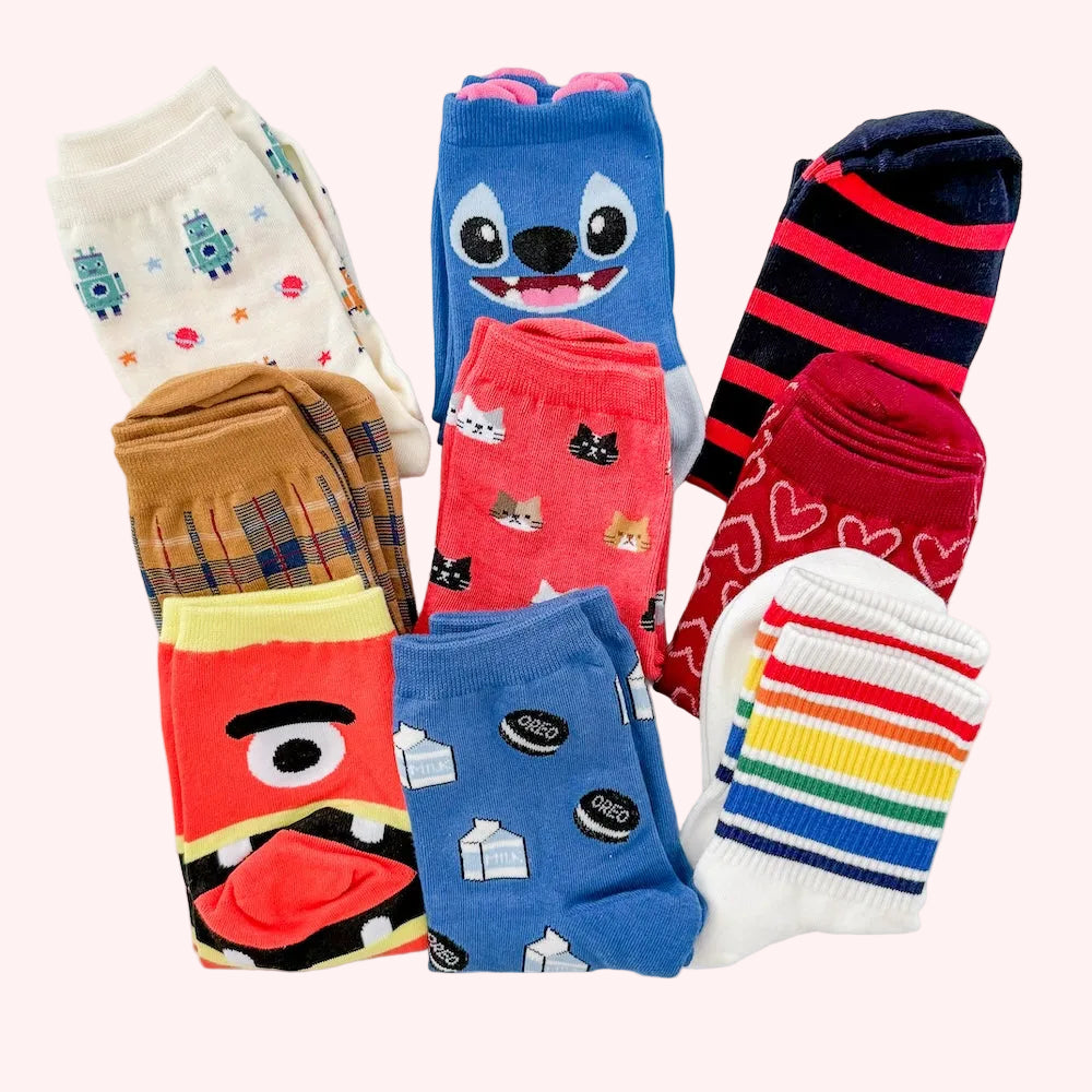 Novelty Socks - Small/Medium (Trio Pack) Lucky Dip | Flower Add-On | Bliss & Bloom Studio