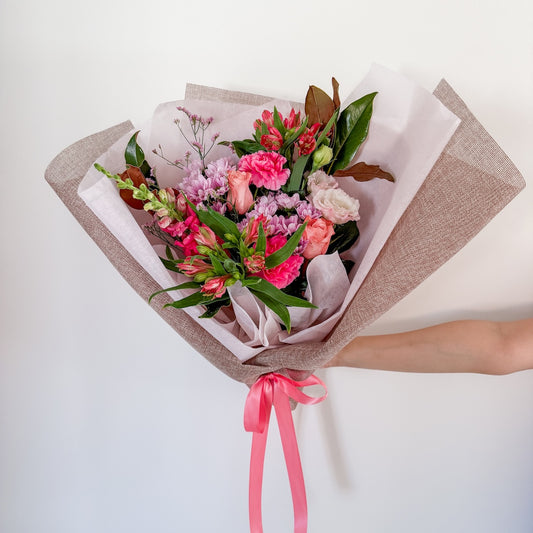 Mother's Day 2026 Flowers - Medium Bunch Pinks | Perth Flower Delivery | Bliss & Bloom Studio