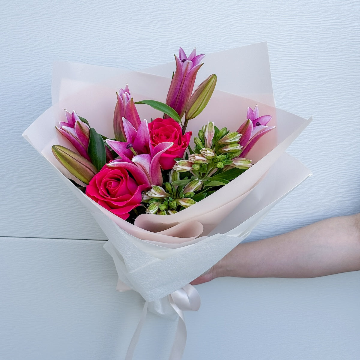 Pink Lilies & Roses - Standard | Bliss and Bloom Studio Perth