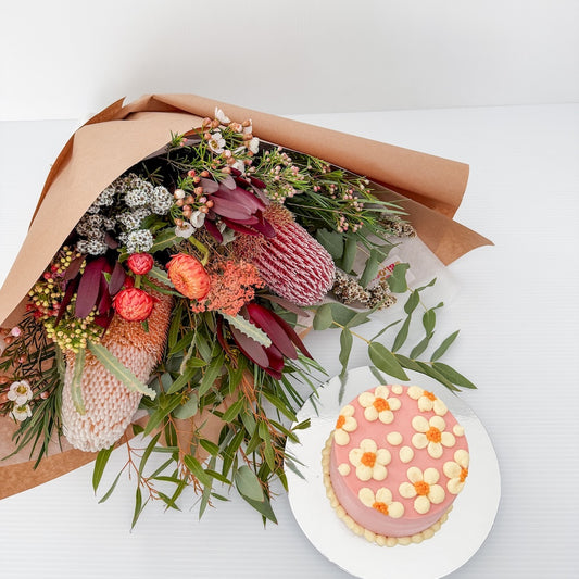 Flowers and Cake Bundle