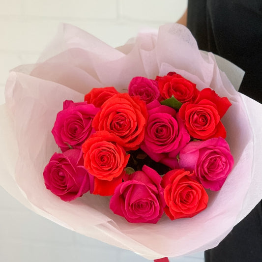 Valentine's Day Dozen Roses | Perth Flower Delivery | Bliss & Bloom Studio