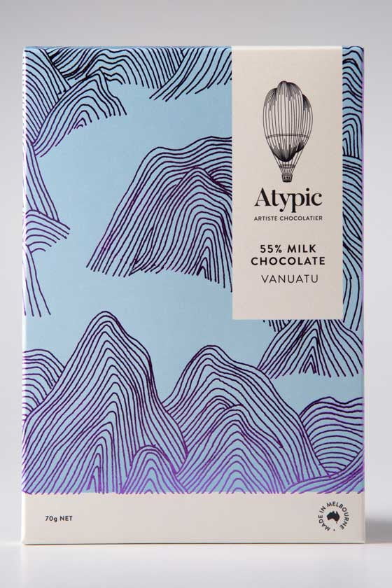 Gift Add-on to Flowers: Atypic 55% Milk Chocolate Vanuatu | Bliss & Bloom Studio
