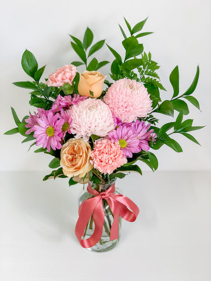 Signature Blooms in a Jar | Daily Flower Delivery Perth | Bliss & Bloom Studio