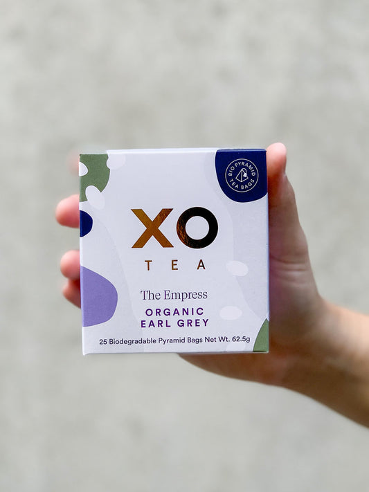 Bliss & Bloom Studio add-on | XO Tea Earl Grey 25 Organic Pyramid Tea Bags
